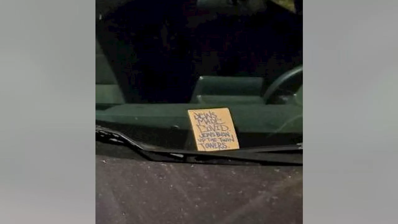 Anti-Semitic messages left on parked vehicles in Jefferson Park