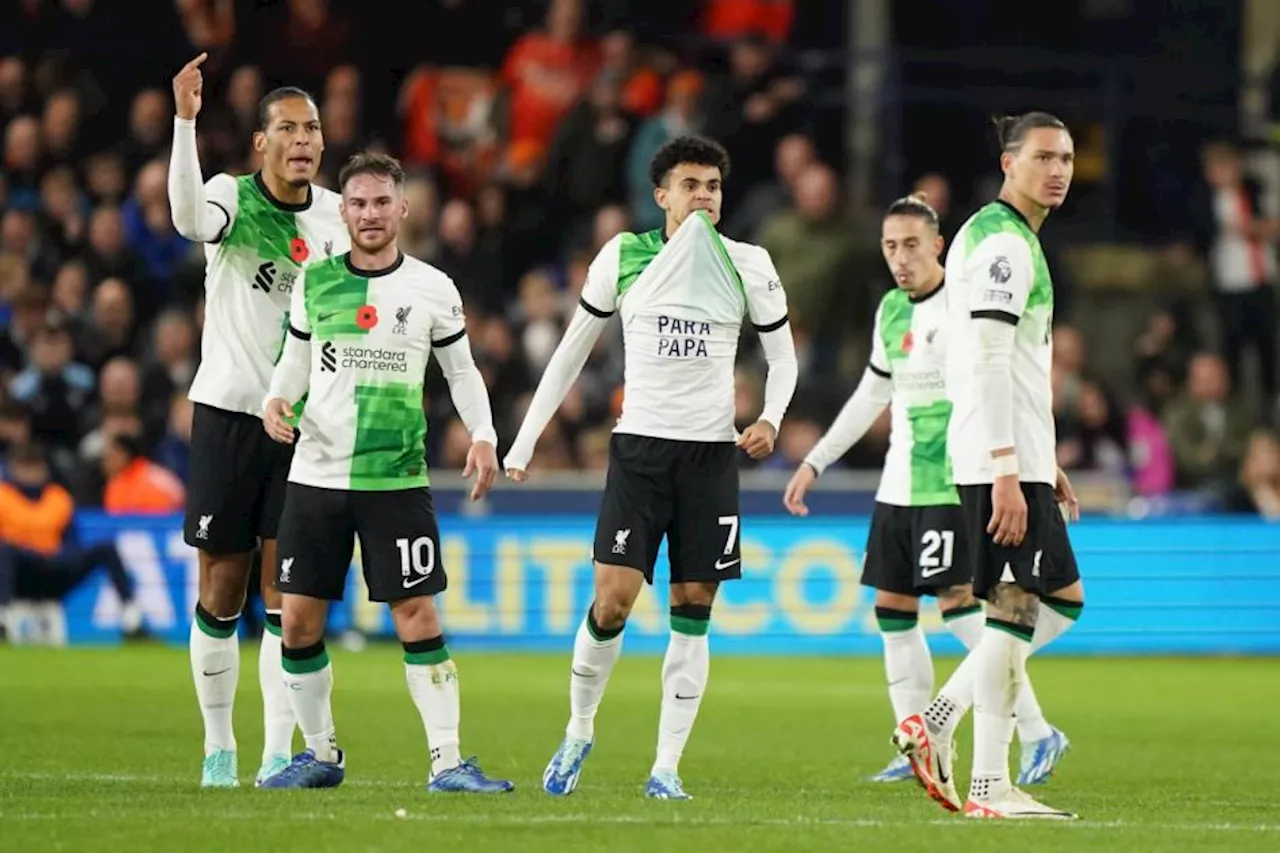 Luis Diaz ends a traumatic week with Liverpool’s late equaliser at Luton