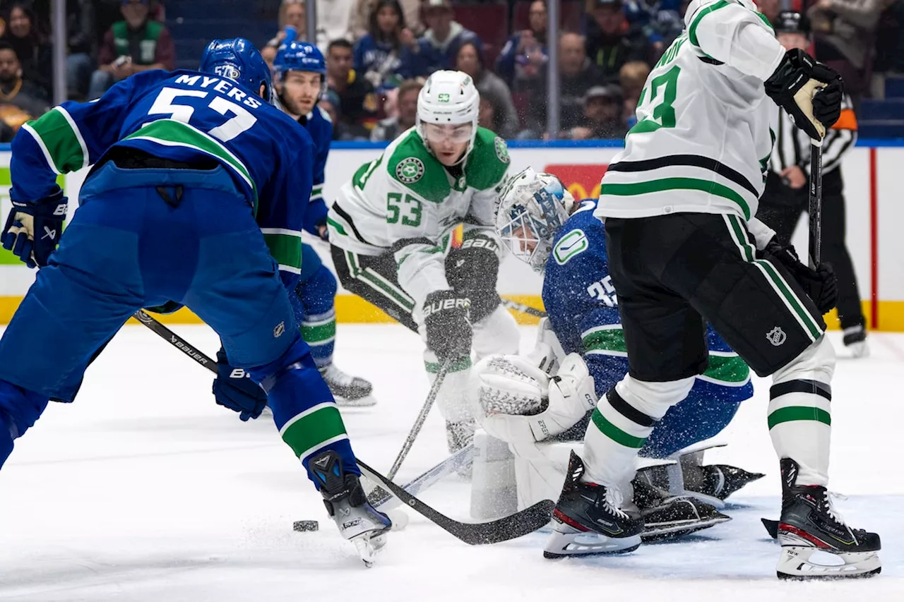 Thatcher Demko makes 27 saves as Vancouver Canucks top Dallas Stars 2-0