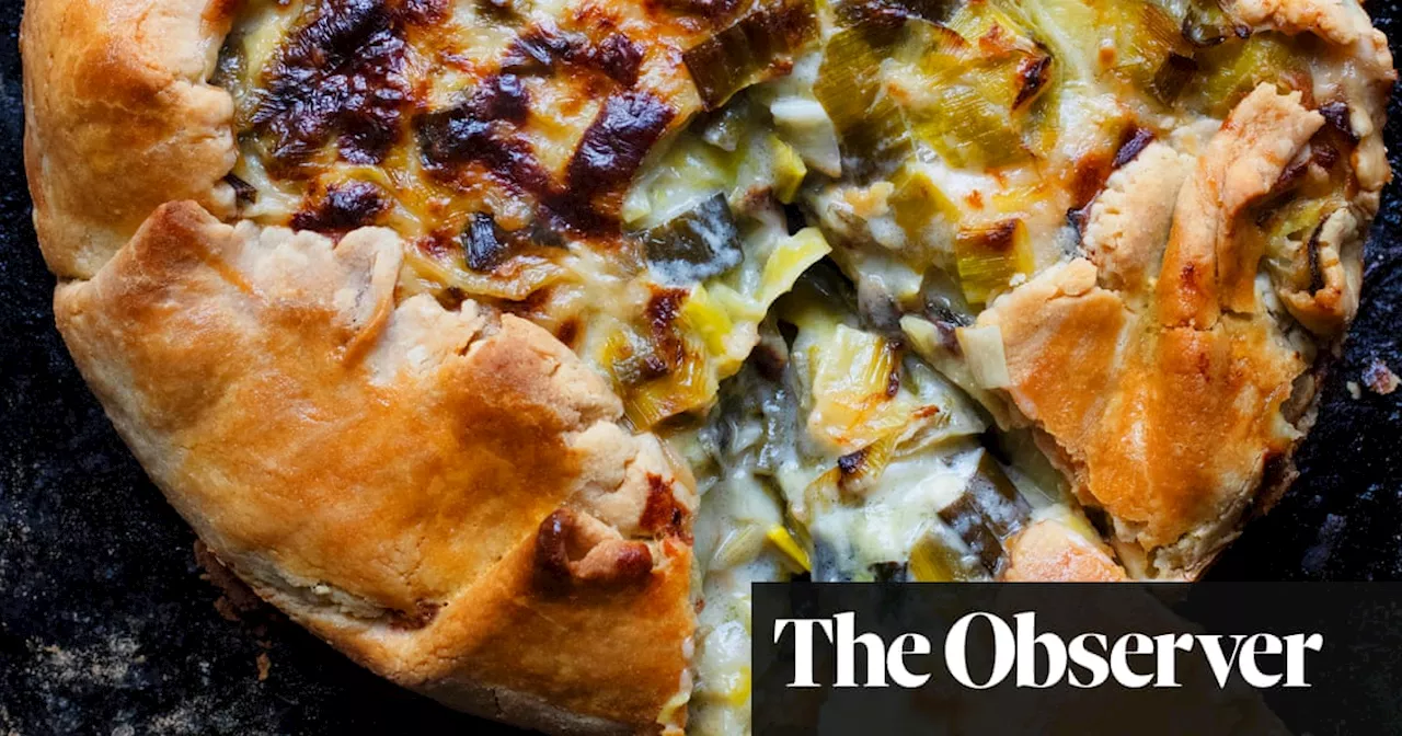 Nigel Slater’s recipes for leek and parmesan pie, and peanut butter cookies