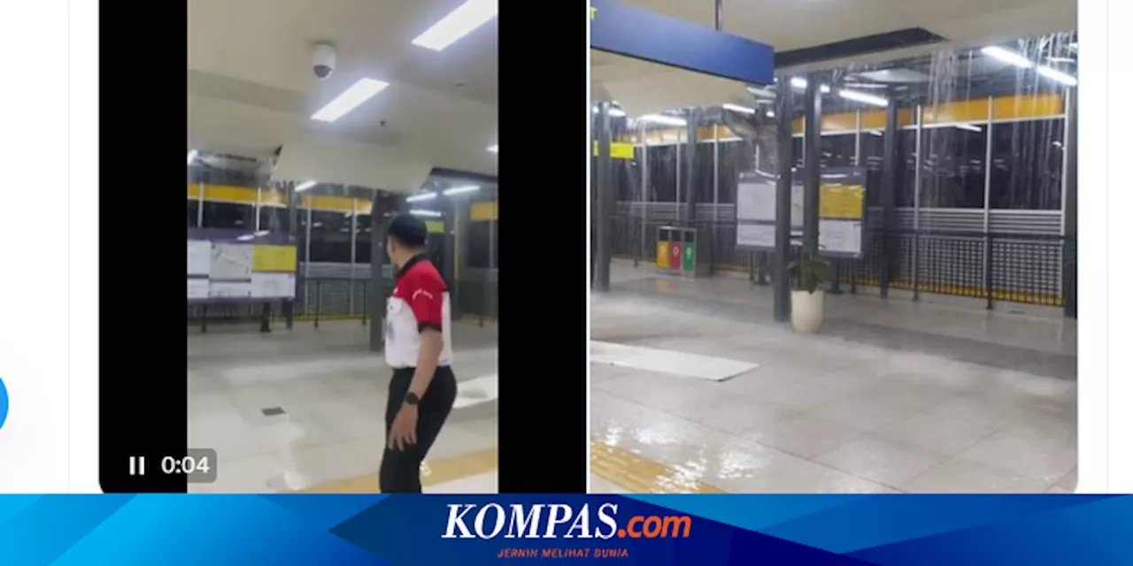 Penjelasan KAI soal Video Atap Bocor Saat Hujan di Stasiun Kereta Cepat Halim dan Cawang