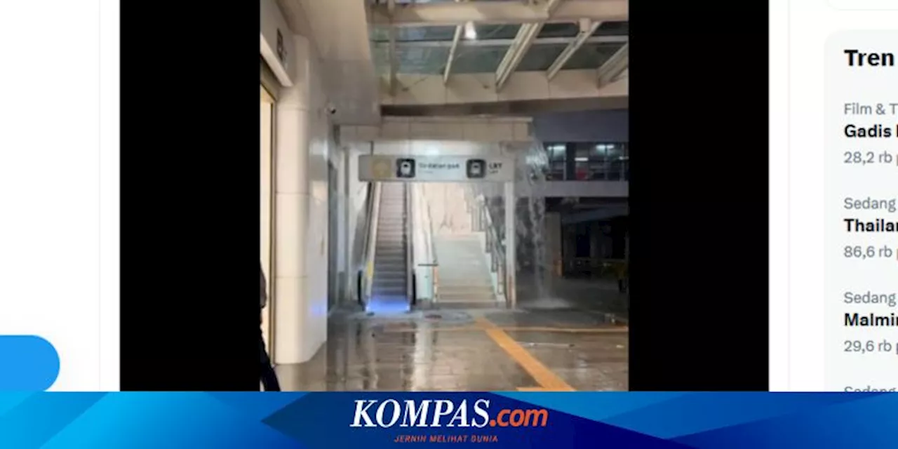 Viral, Video Atap Stasiun Kereta Cepat Halim Bocor, Ini Penjelasan KCIC