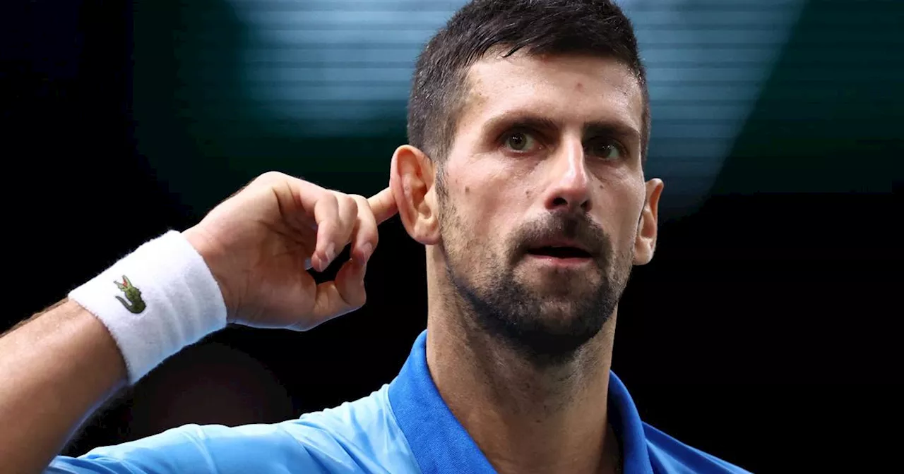 Rolex Paris Masters : Djokovic gagne le premier set de la finale sous les sifflets