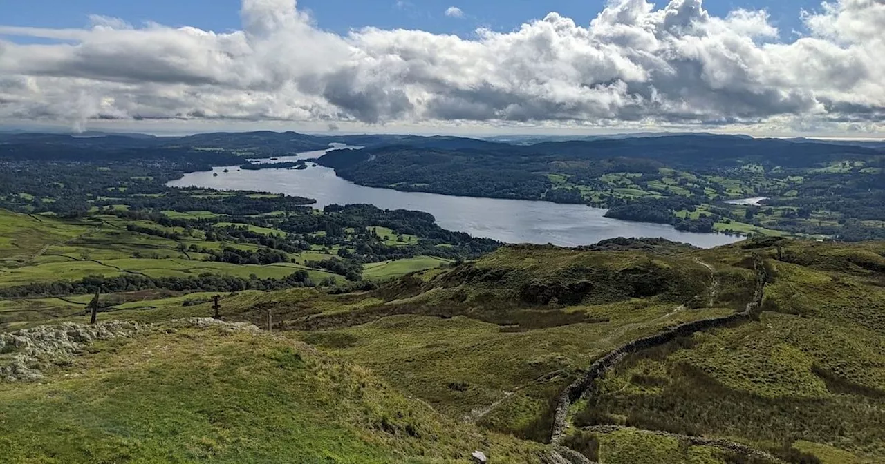 Lake District walk up a Wainwright fell ending at a cosy pub overlooking Scafell