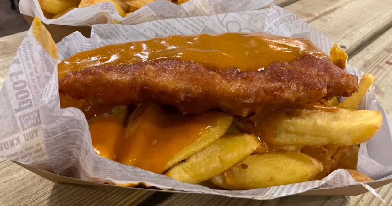 We visited Bents Garden Centre's Christmas fish and chip truck