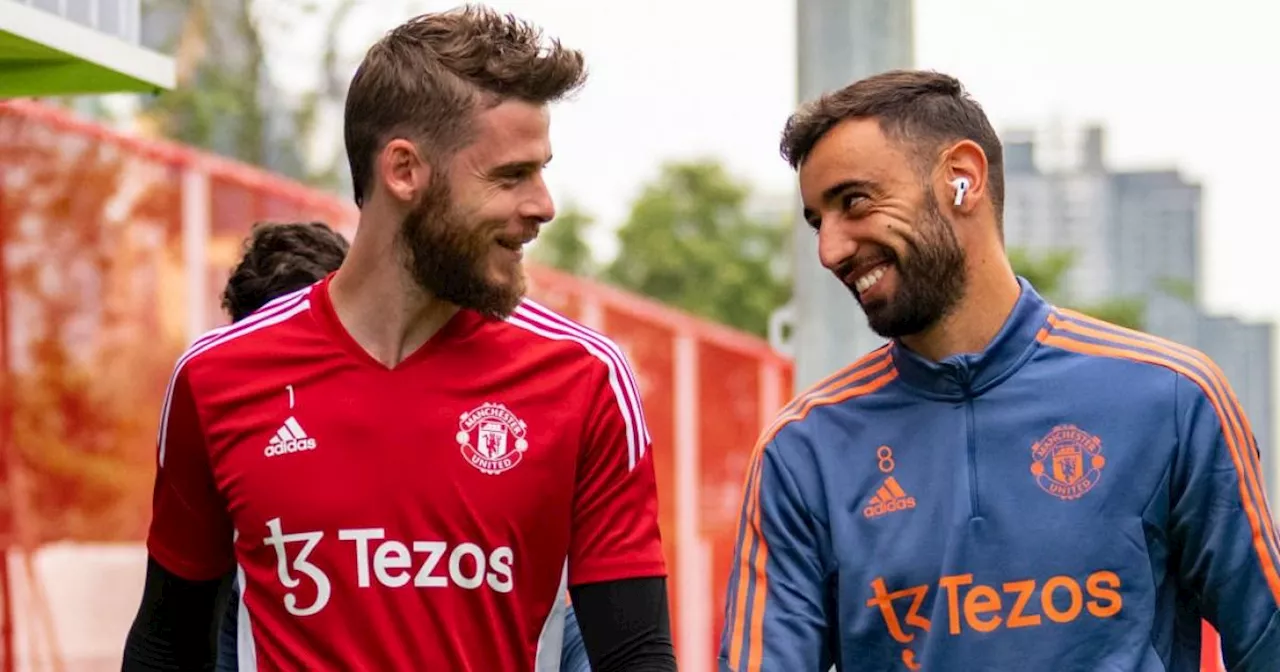 Man Utd legend David De Gea mocks Roy Keane's criticism of Bruno Fernandes