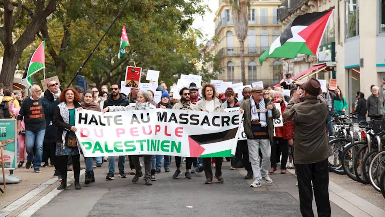 Près de 2 000 manifestants en soutien à la Palestine dans les rues de Montpellier