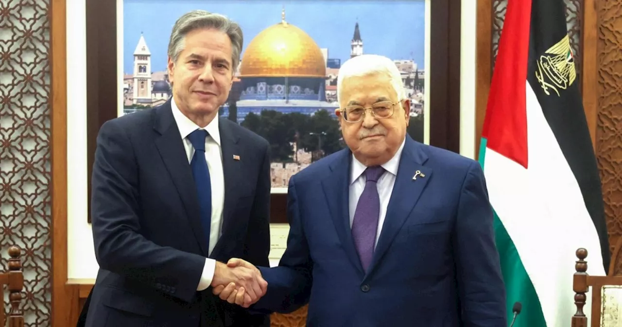 Blinken meets with Palestinian authority president in occupied West Bank