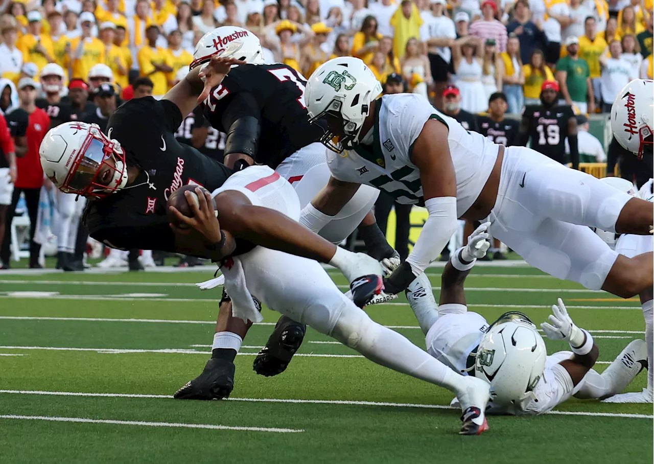 Smith leads Houston over Baylor 25-24 in OT for first Big 12 road win