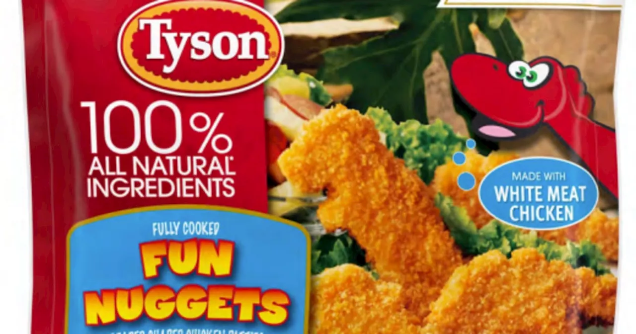 Tyson is recalling nearly 30,000 pounds of its dino nuggets