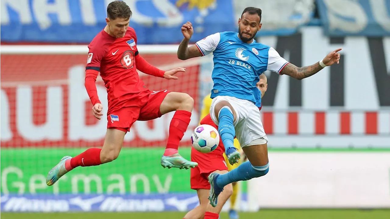 Punkt gegen Hertha: Hansa Rostock lebt, zumindest ein bisschen