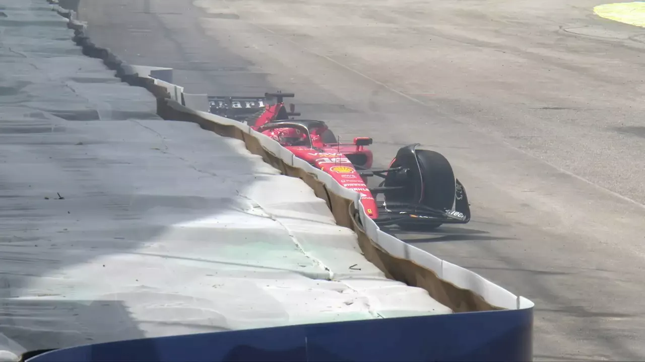 Ferrari disaster as Charles Leclerc crashes out on Brazilian GP formation lap