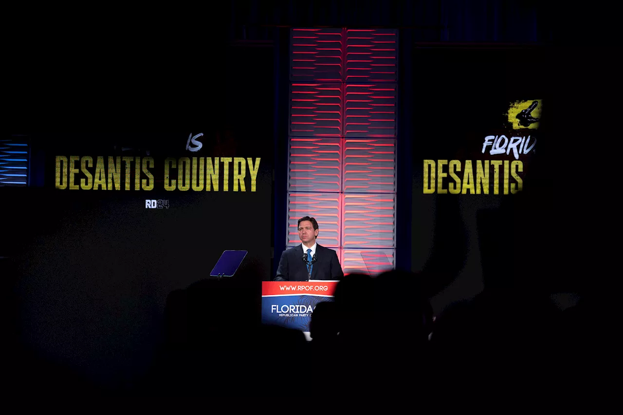 ‘He should get out’: DeSantis upstaged by Trump on his home turf