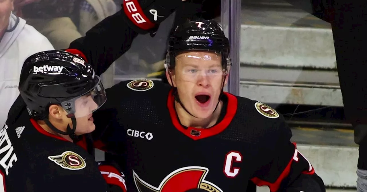 Senators' captain Brady Tkachuk not happy with the boo birds