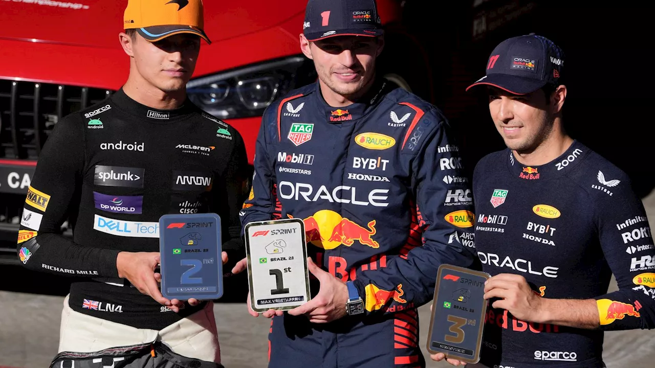 Sao Paulo GP: Max Verstappen holds off Lando Norris in action-packed Sprint at Interlagos