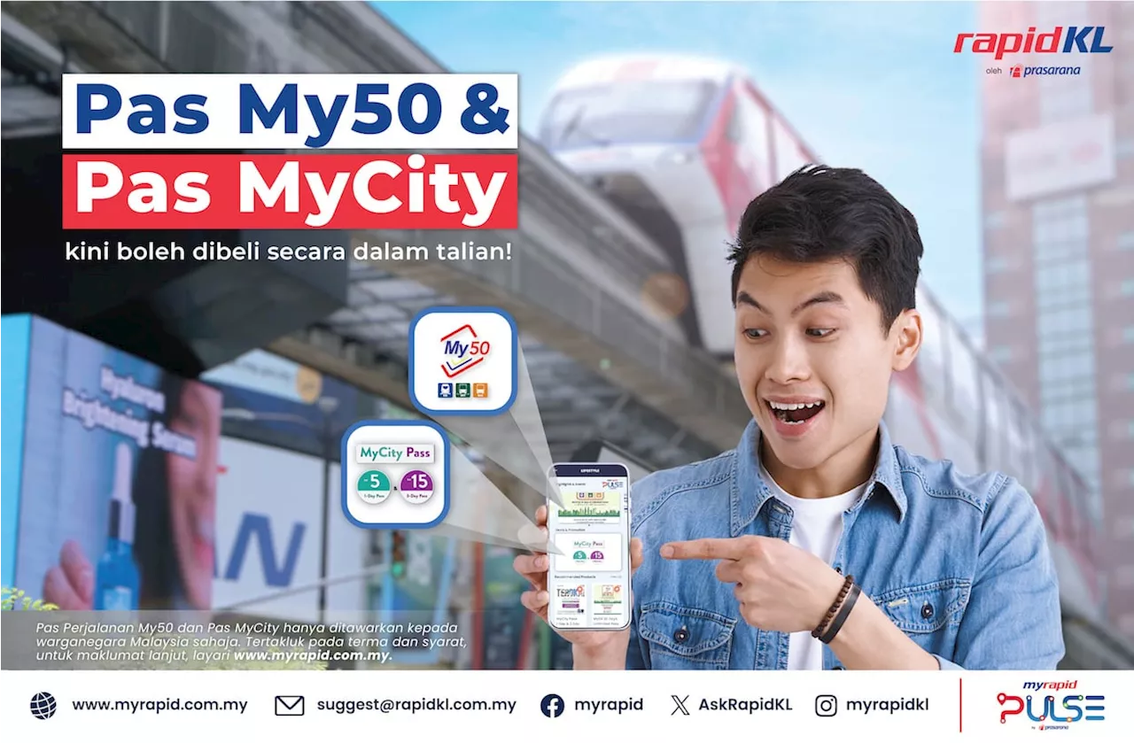 RapidKL's My50, MyCity passes now available online, but...