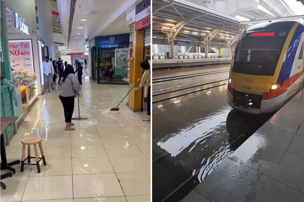 Flash floods hit Subang due to heavy rain, popular mall also affected