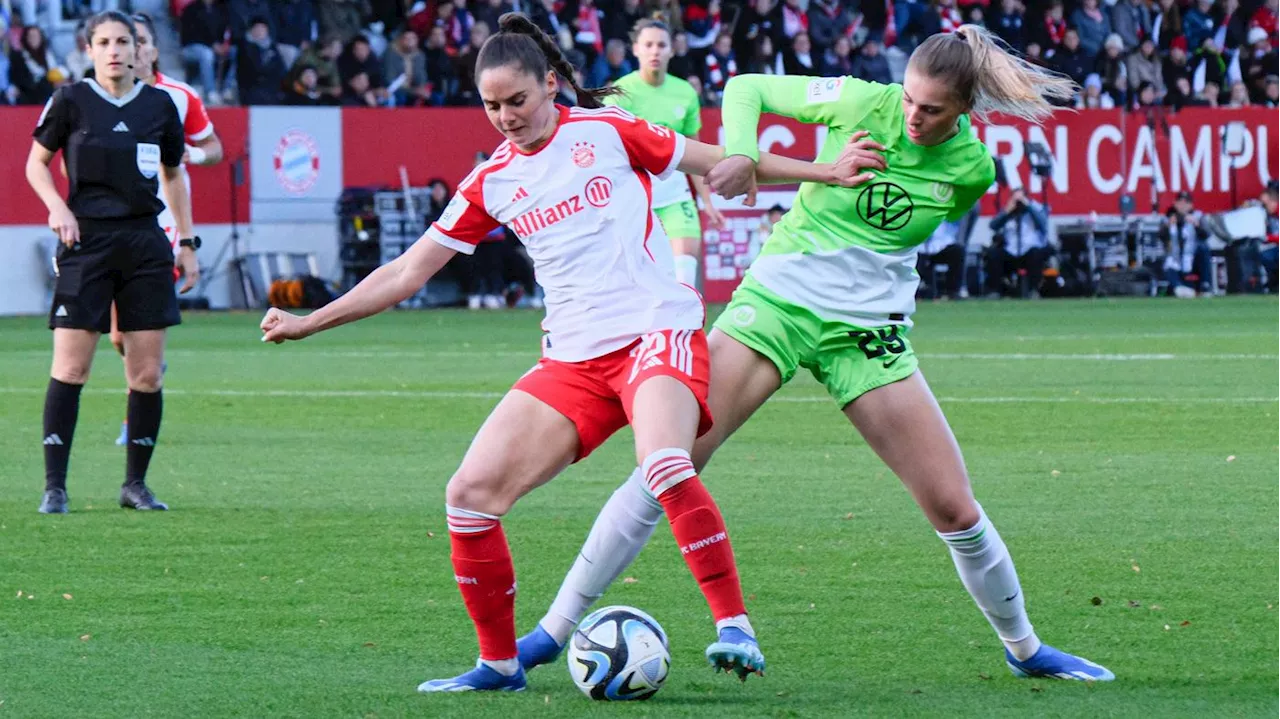 Wolfsburg wacht zu spät auf: Bayern gewinnt 2:1 und übernimmt die Spitze