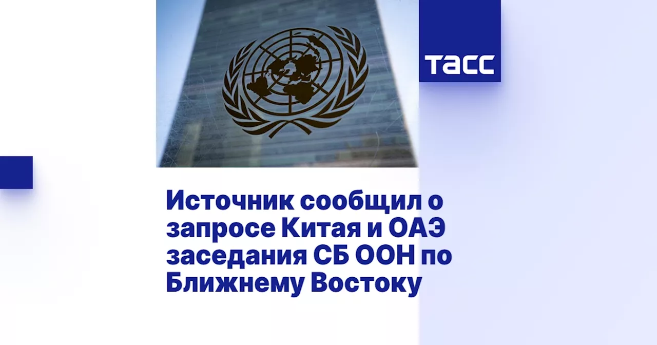 Источник сообщил о запросе Китая и ОАЭ заседания СБ ООН по Ближнему Востоку