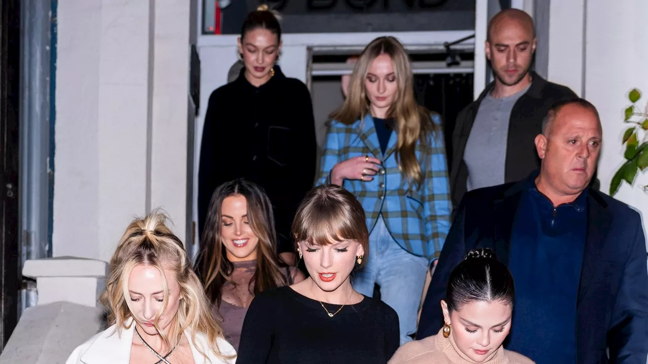 Taylor Swift Steps Out With Selena Gomez, Sophie Turner, Gigi Hadid, and Brittany Mahomes