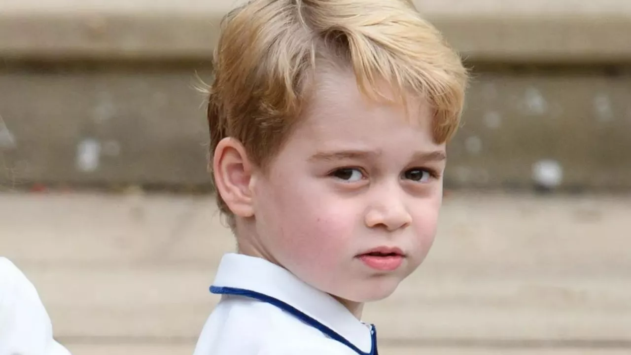 Adorable moment ‘nervous’ Prince George holds Lady Louise’s hand in unearthed Royal Wedding clip...