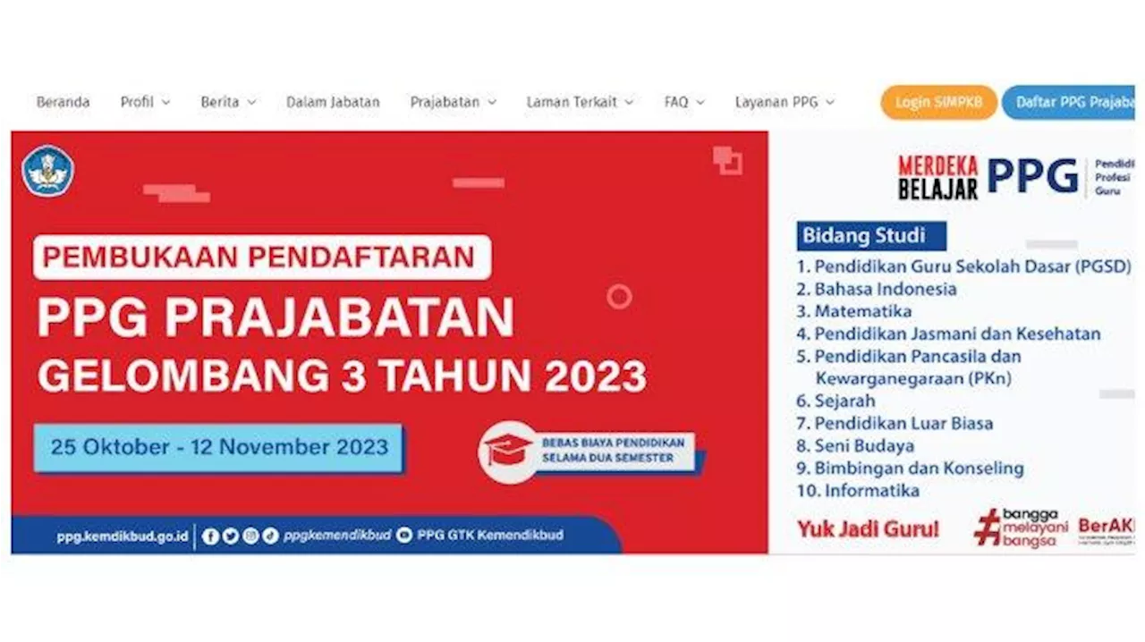 H-7 Pendaftaran Ditutup, Simak Cara Daftar PPG Prajabatan Gelombang 3