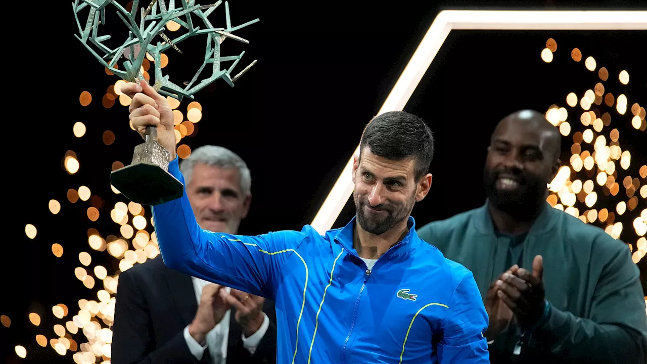 Djokovic downs Dimitrov in straight sets for record-extending 7th title at Paris Masters