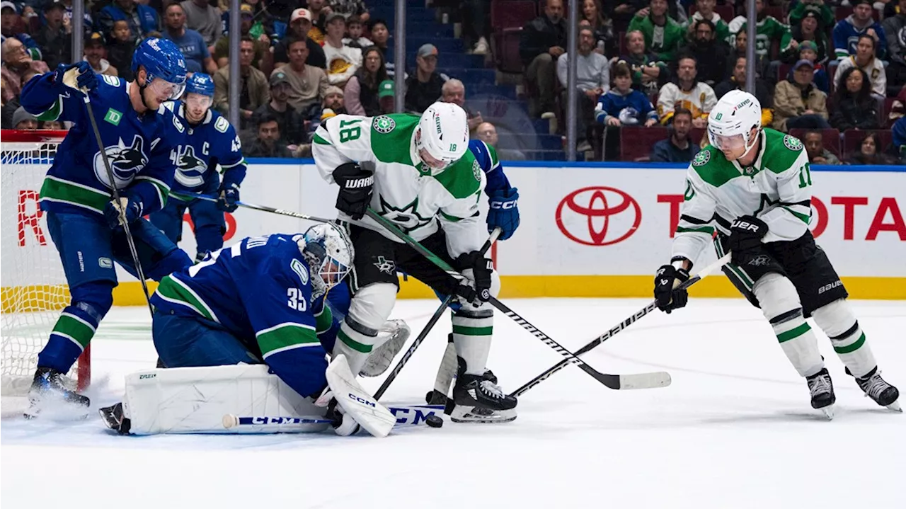 Thatcher Demko makes 27 saves as Vancouver Canucks top Dallas Stars 2-0