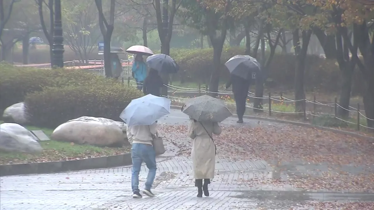 [날씨] 내일까지 최고 100mm 많은 비...화요일부터 기온 '뚝'