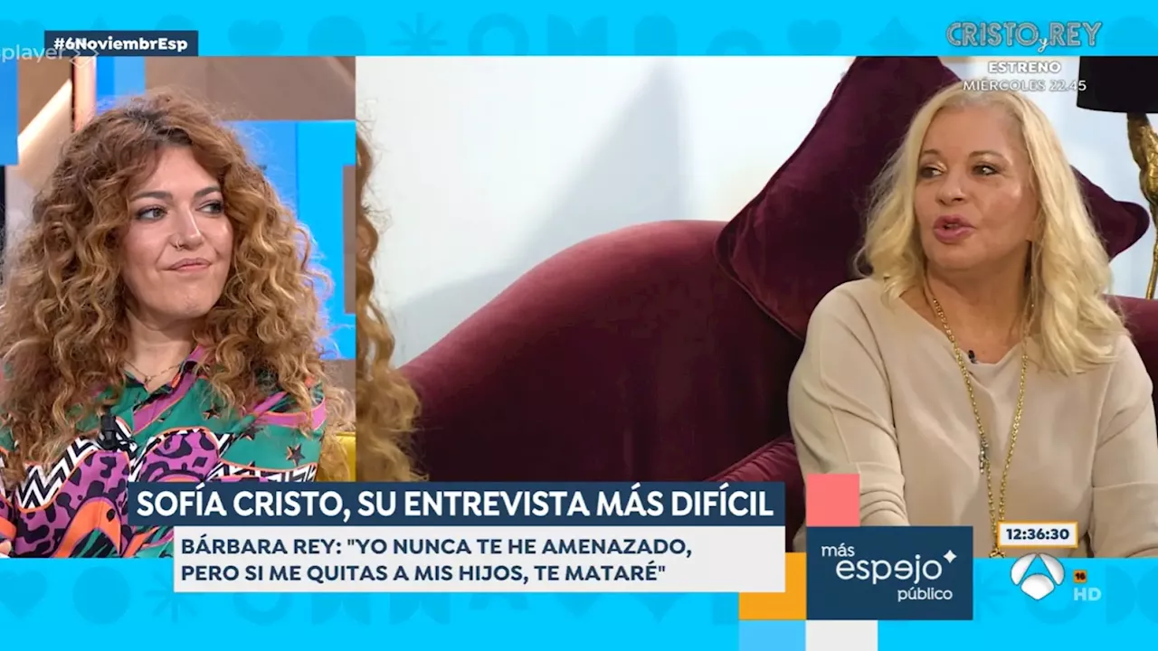 Bárbara Rey confiesa a su hija, Sofía Cristo, la única amenaza que le hizo a Ángel Cristo: 'Si me quitas a mis hijos, te mataré'