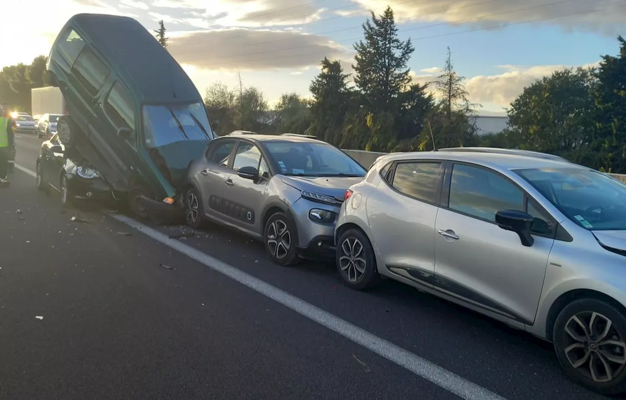 Gard : Ce spectaculaire carambolage sur l’autoroute A9 n’a fait qu’un blessé léger