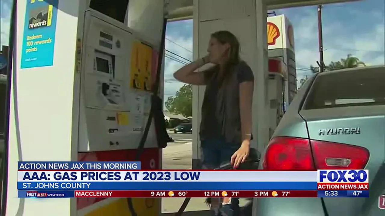 Florida gas prices reach lowest average since December 2022, AAA says