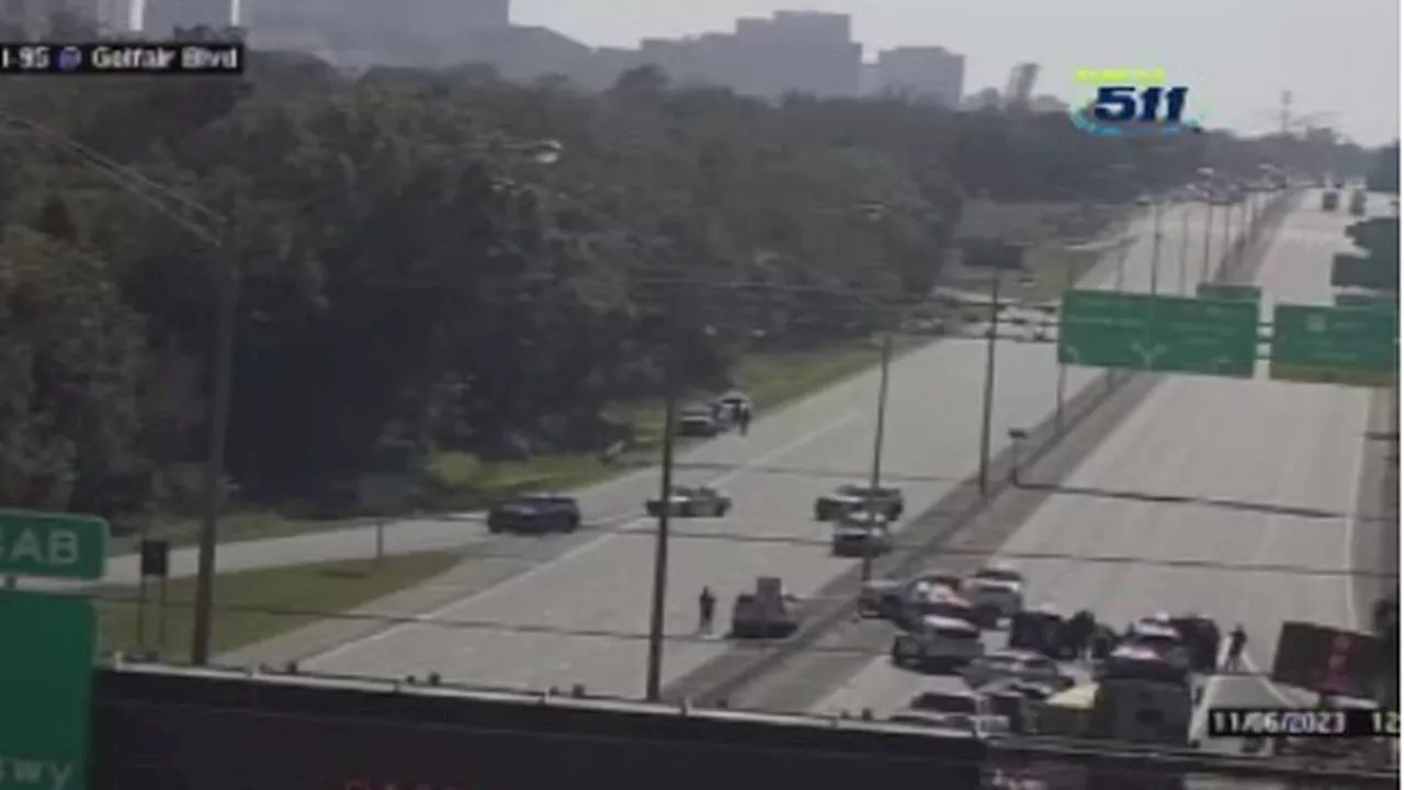 Police activity shuts down I-95 in both directions at Golfair Boulevard in Jacksonville