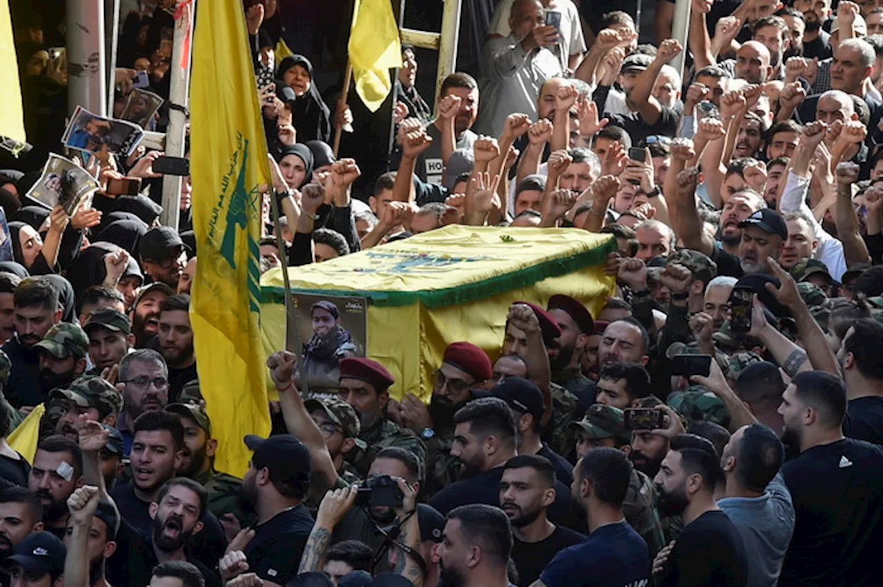 Funerali del miliziano di Hezbollah, Qasim Ibrahim Abu Taam