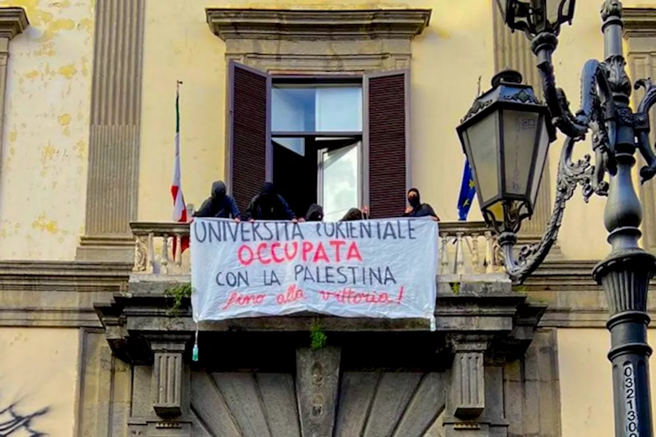 Occupata l'Università Orientale di Napoli a sostegno della Palestina