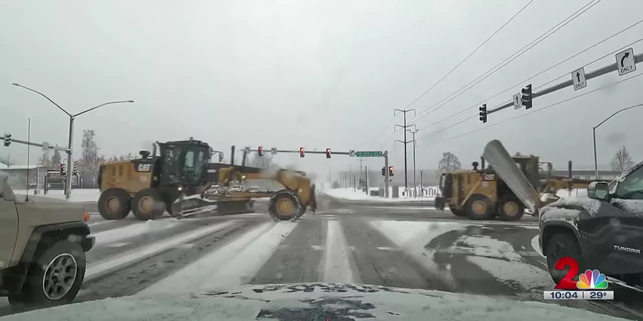 First major snowfall takes toll on Anchorage drivers as plows get to work