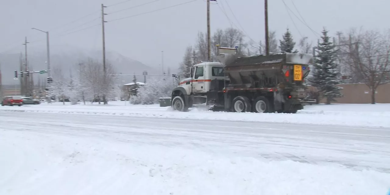 First major snowfall takes toll on Anchorage drivers as plows get to work