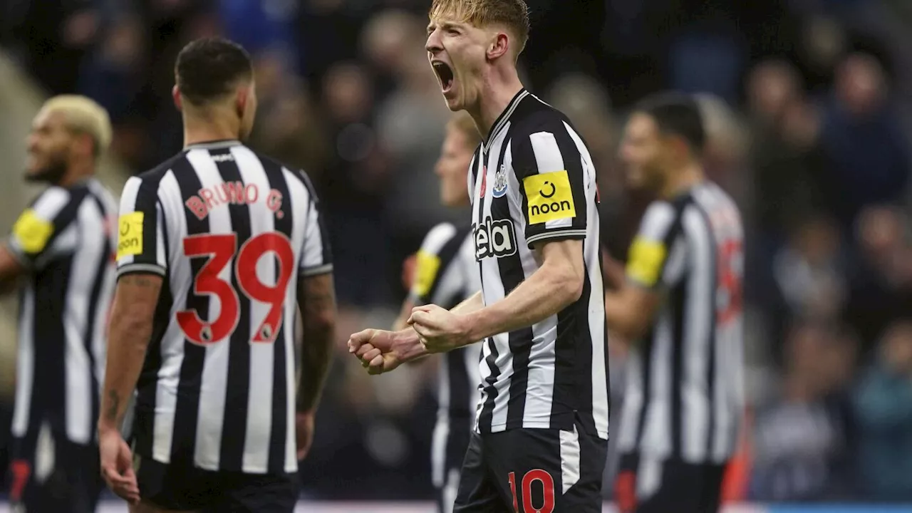 Anthony Gordon blossoming at Newcastle ahead of key Champions League game at Dortmund