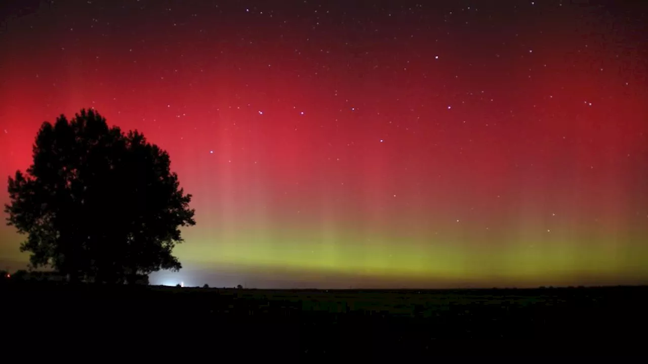 Seltenes Phänomen: Polarlichter erstrahlen über Bayern