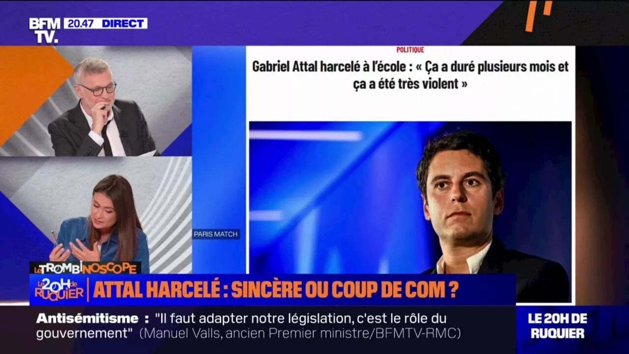 Gabriel Attal harcelé à l'école: un témoignage sincère ou un coup de communication?