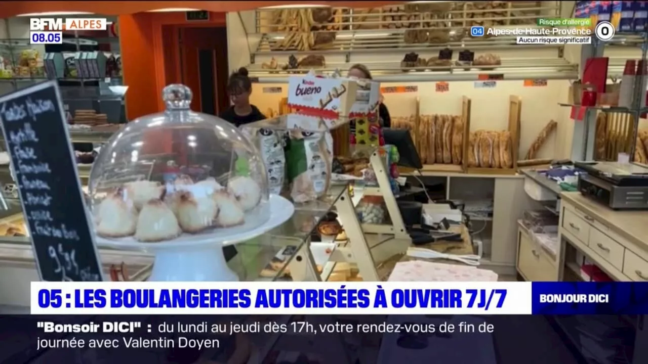 Hautes-Alpes: les boulangeries autorisées à ouvrir 7 jours/7