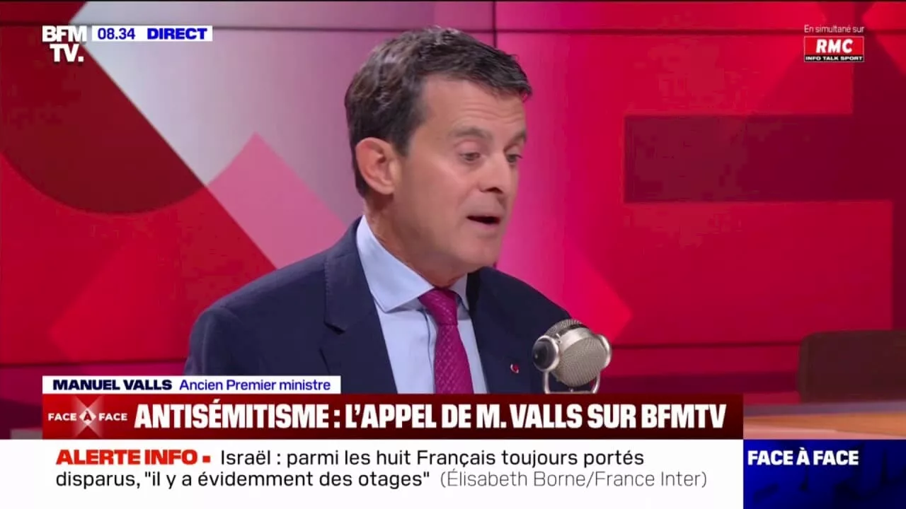 Manuel Valls, ancien Premier ministre, estime que la République 'est la seule réponse possible' face à l'explosion de l'antisémitisme