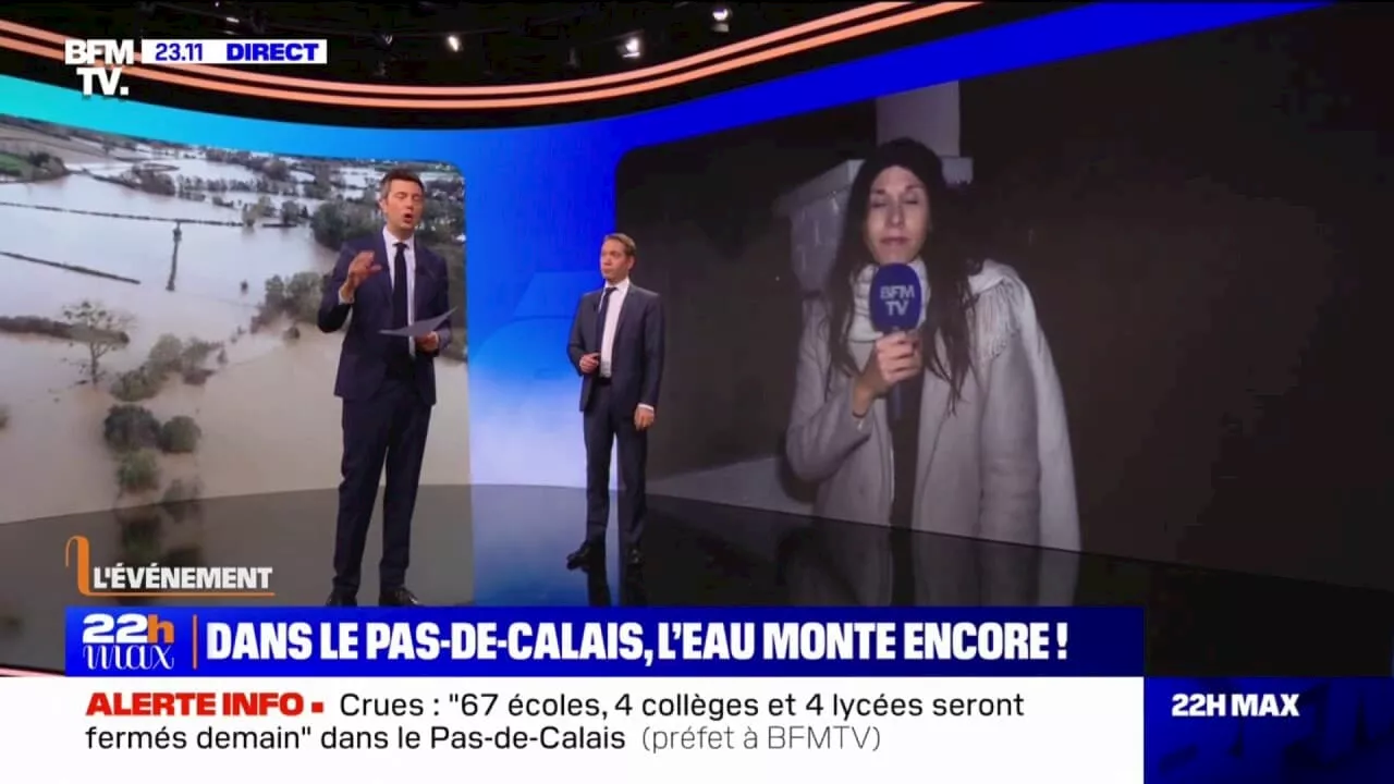 'On a peur d'être inondés dans la maison': l'inquiétude de cette habitante victime des crues dans le Pas-de-Calais