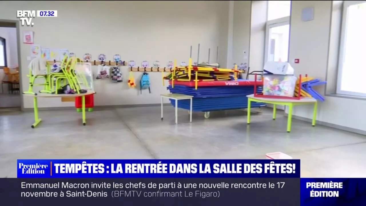 Tempêtes: dans le Pas-de-Calais, la rentrée scolaire se fera dans la salle des fêtes