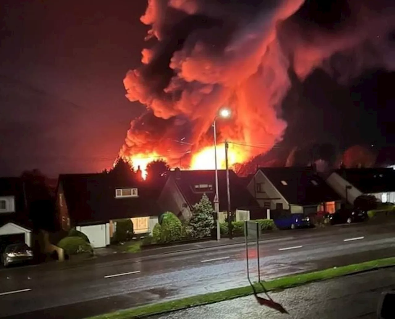 Firefighters tackling major fire at Longridge industrial estate