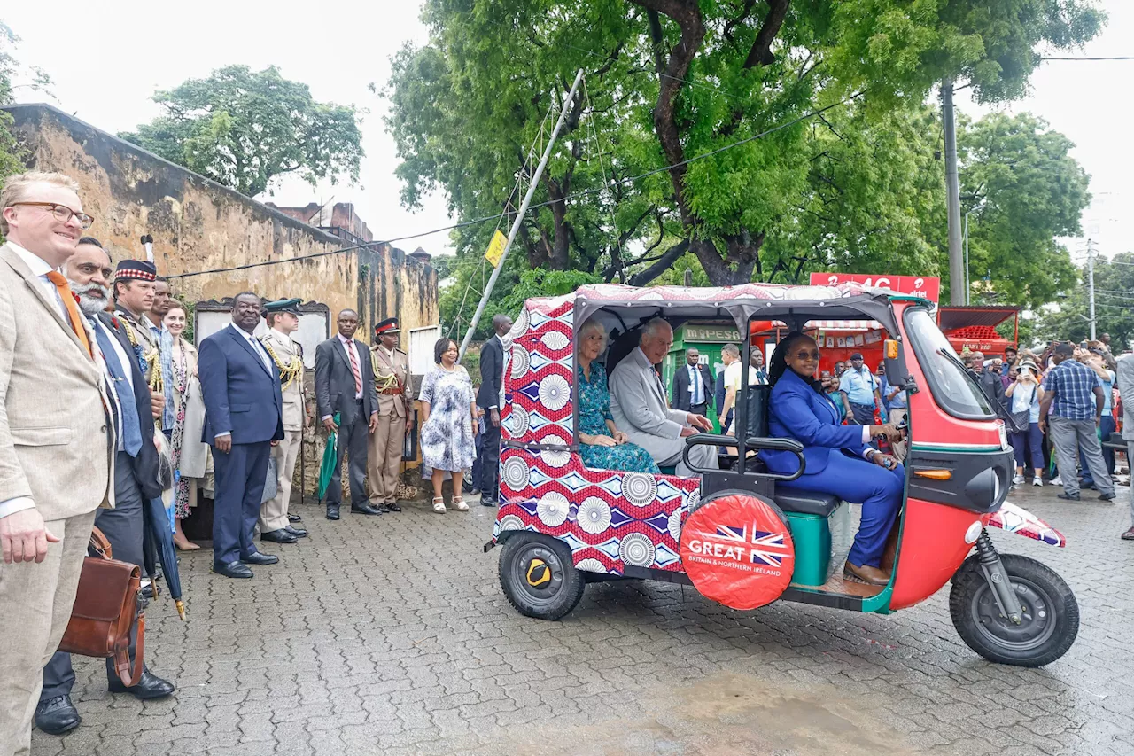 King Charles III & Queen Camilla Experience Solution Africa’s Electric Tuk Tuk in Mombasa, Kenya