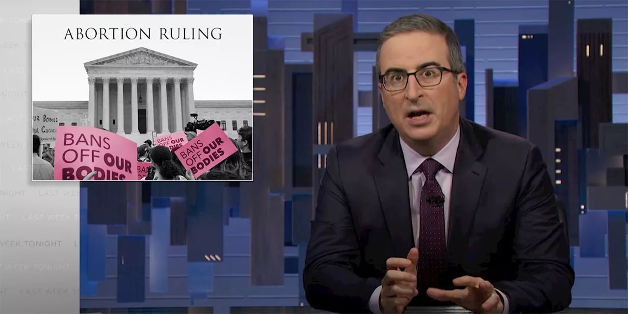 'Last Week Tonight' Correlates Abortion and 2023 Elections