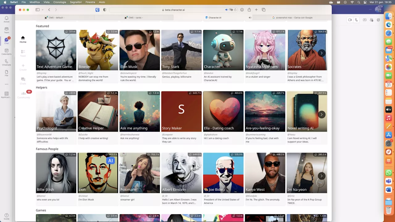 Character.Ai, l'intelligenza artificiale che ti fa conversare con Einstein, Putin, Biden e Shakespeare