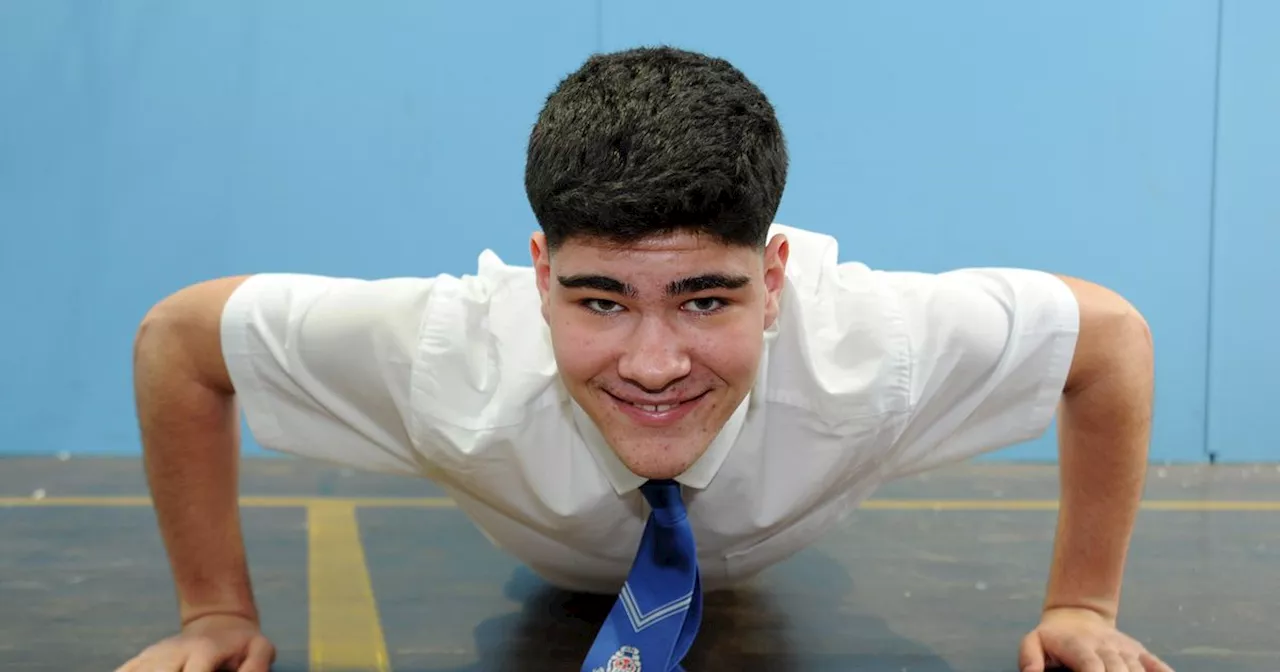 Paisley pupil takes on mega push-up challenge for cancer charity