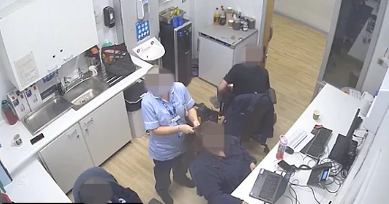 Shocking moment NHS nurses braid their hair as young patient takes his own life